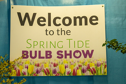 SIGN: Welcome to the Spring Tide Bulb Show at Gage Park Greenhouse